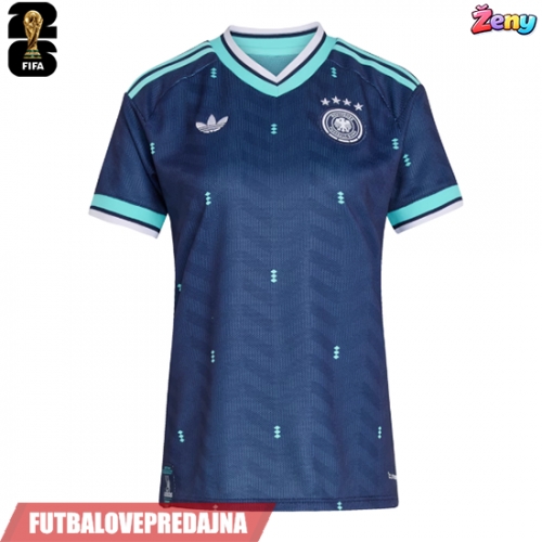 Lacne Ženy Futbalové dres Nemecko MS 2026 Krátky Rukáv - Preč